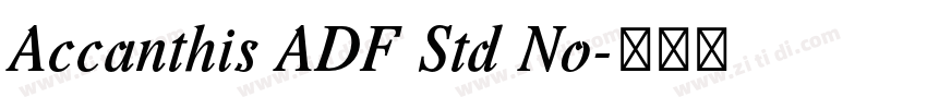 Accanthis ADF Std No字体转换